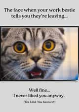 Funny Leaving Work Bestie Card New Job created by Meet Me In The Break Room