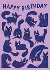 Cute Birthday Card - Cats - Kittens created by Carrie-Anne Brown