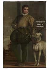 Funny Greeting Card – Dog Joke – I Think You Need a Shower - For Friend/Family created by QuipsOnCards