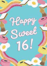 Happy Sweet 16! 16th Birthday Card created by Lindsey Fairbairn