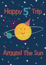 Happy 5th Trip Around The Sun created by Lindsey Fairbairn