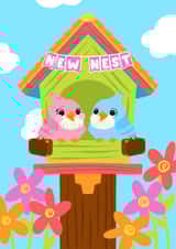 Cute New Home Card - New Nest - For Friend - For Family - Cute Birds created by Pink Peach Cards