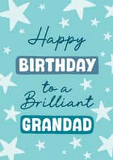 Classic Birthday Card - For Grandad - Stars created by Stuck Shop Gifts