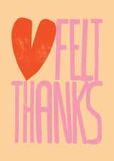 Arty Thank You Card – Kate Smith Co. - Heartfelt Thanks created by Danilo