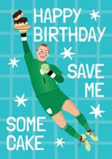 Fun Birthday Card - Hannah Hampton - Lioness Goalkeeper created by AbiGoLucky