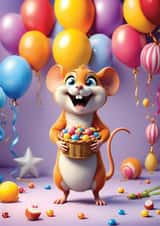 A kind birthday card for a dear person created by Natalja Dekseniece