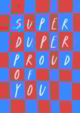 Classic Congratulations Card - Super Duper Proud of You created by Running with Scissors