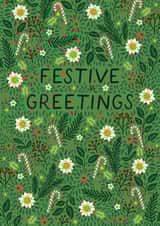 Classic Christmas/New Year Card - Festive Greetings - Candy Canes created by Pear Tree Press