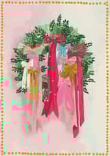 Classic Christmas Card - Wreath - Ribbons created by Lara Waghorn