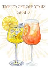Cocktail aperol spritz and limoncello spritz carf created by KingdomKards