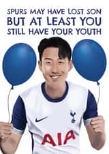 Funny Birthday Card - Tottenham Hotspur - Son Heung-Min created by AbiGoLucky