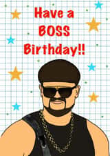 Funny Ibiza Final Boss Birthday Card created by Linda Loves It!