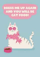 Funny Birthday Card - Fancy Dress Cat created by Rosie bees craft box