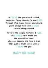 Heartfelt Birthday Card - For Friend - Supportive & Kind created by Kreate Paper Co.