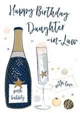 Classic Birthday Card - For Daughter-In-Law - Posh Fizz created by Katie Phythian Design