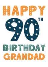 Classic Birthday Card - 90th - For Grandad created by Mint Maker Studio