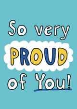 Classic Exams Card - Proud Of You created by Giddy Kipper