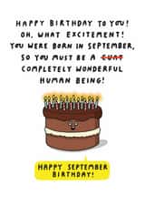 You Were Born In September, So You Must Be... created by mungo and shoddy