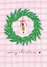 Cute Christmas Card – Nutcracker Wreath created by Olga Kondyleva
