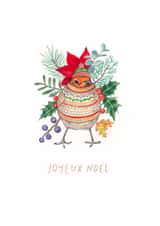 Classic Christmas Card - Joyeux Noël - Robin created by Beth Goodwin