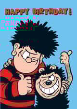Fun Birthday Card - Dennis The Menace And Gnasher - Beano created by Hype Associates