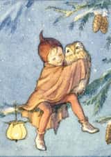 Cute Christmas Card - Fairy Land - Fairy And Owl created by Hype Cards