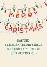 Funny and Colourful Stranger Things Christmas Card created by Sunflowers & Sarcasm