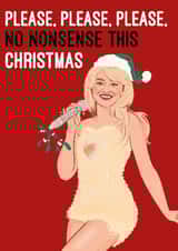 Celebrity Christmas Card - Sabrina Carpenter - Please No Nonsense This Christmas created by Quitting Hollywood