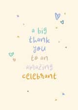 Classic Thank You Card - Amazing Celebrant created by Rebecca Prinn