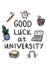Classic Good Luck Card - University created by Studio Flafello LTD