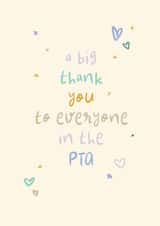 Thank You Card - Everyone in the PTA - School - Events - Parties created by Rebecca Prinn