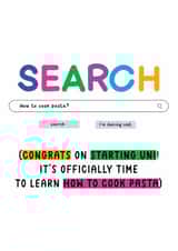 Funny Good Luck Card - University - How To Cook Pasta created by Studio Flafello LTD