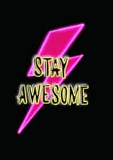 Stay Awesome Card created by Emma de la,Peña