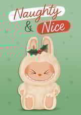 Cute Christmas Card - Labubu - Naughty and Nice created by Sydney Jo Designs