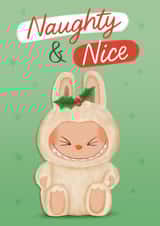 Cute Labubu Christmas Card - Naughty and Nice created by Sydney Jo Designs