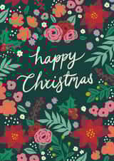 Pretty Christmas Card - Winter Flowers created by Jessie Maeve Studio