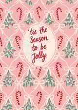 Pretty Christmas Card - Season To Be Jolly created by Jessie Maeve Studio