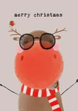 Cute Christmas Card - Reindeer - Merry Christmas created by Bexy Boo