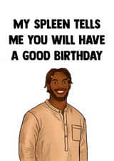 Funny Birthday Card - Love Is Blind - Spleen created by Doublea