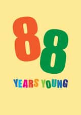 88 Birthday Card created by mrs L cards