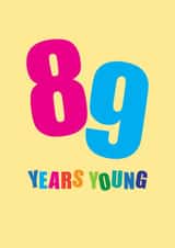 89 Birthday Card created by mrs L cards