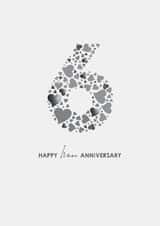 6th Iron Wedding Anniversary Card created by mrs L cards