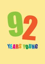 92 Birthday Card created by mrs L cards