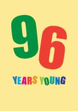 96 Birthday Card created by mrs L cards