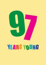 97 Birthday Card created by mrs L cards