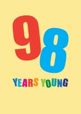 98 Birthday Card created by mrs L cards