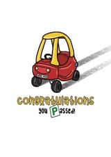 Congratulations on passing your driving test! created by Jen James