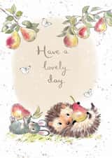 Classic Birthday Card - Hedgehog - Mouse created by Paper Shed Design