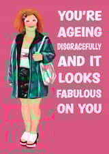 Gimme Gimme Gimme Linda La Hughes Birthday Card created by Choo Choo