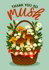 Cute Thank You Card - Mushrooms created by Folio | Ian Owen